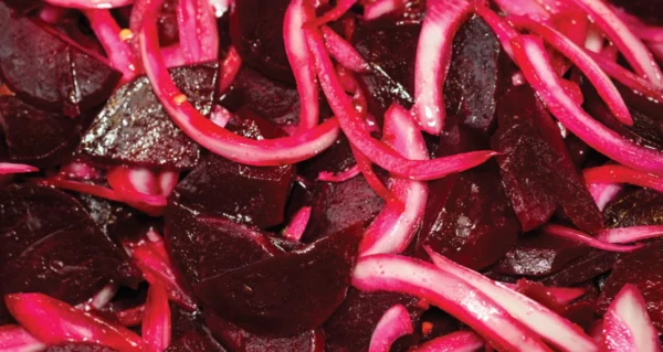 Beets w/ onion salad