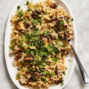 Farfel with Mushrooms & Onions