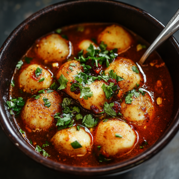 Fish balls tomato sauce